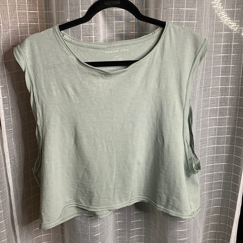 Green tank top